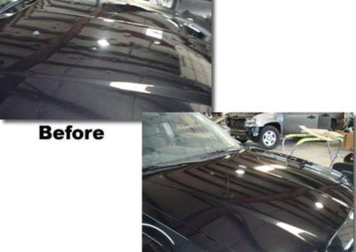 Before and After Hood Damage